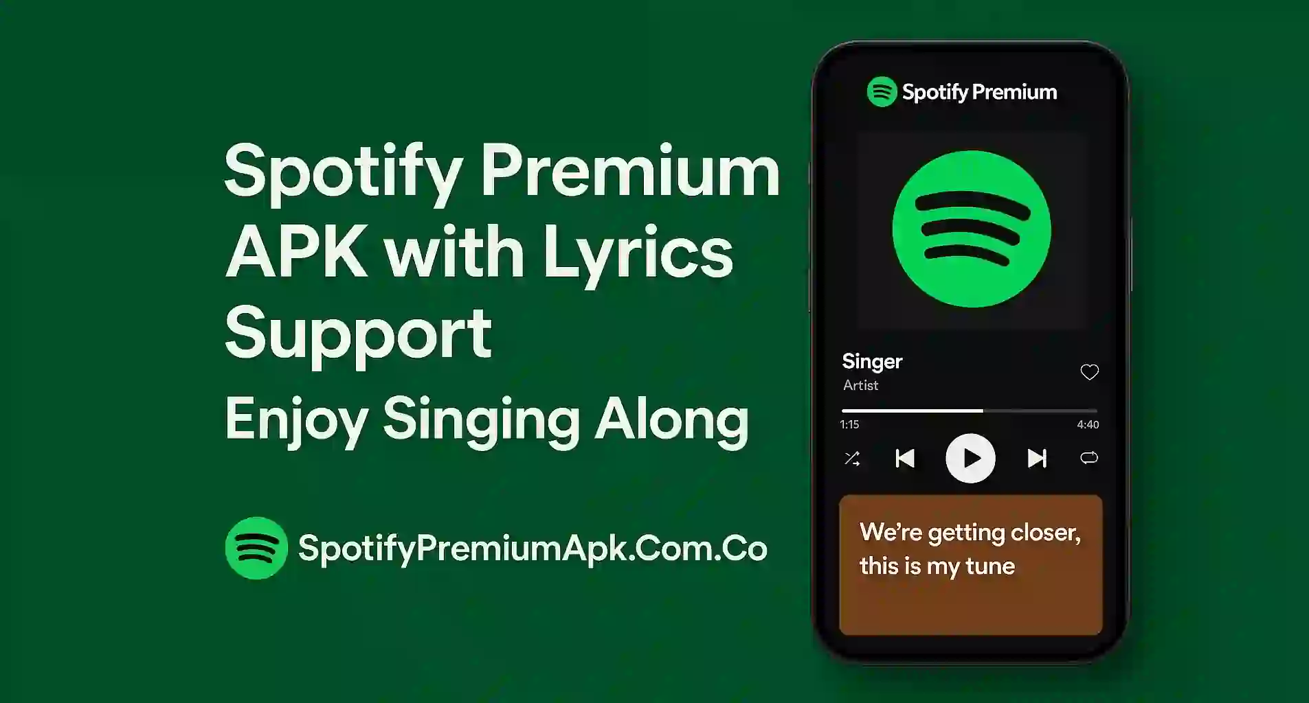 Spotify Premium APK with Lyrics Support – Enjoy Singing Along